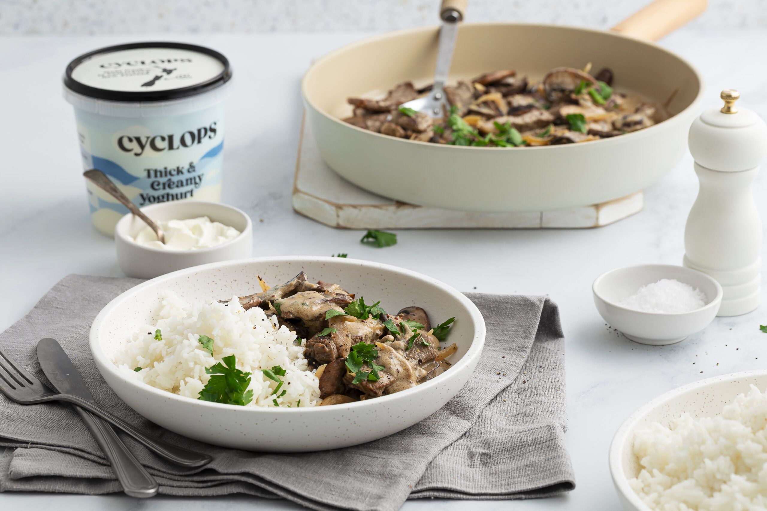 Creamy Beef Stroganoff - Cyclops Yoghurt